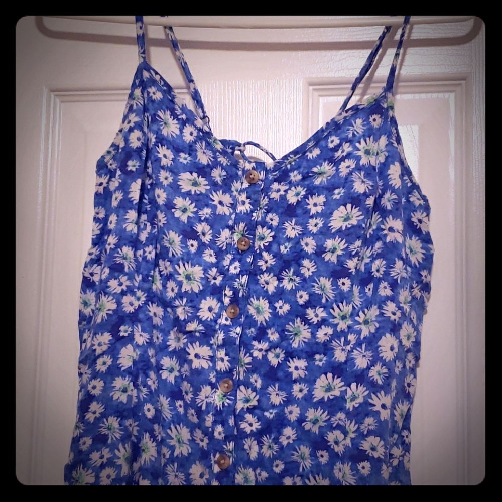 Floral blue sundress